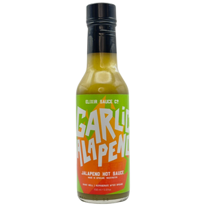 Elixir Sauce Co Garlic Jalapeño Hot Sauce