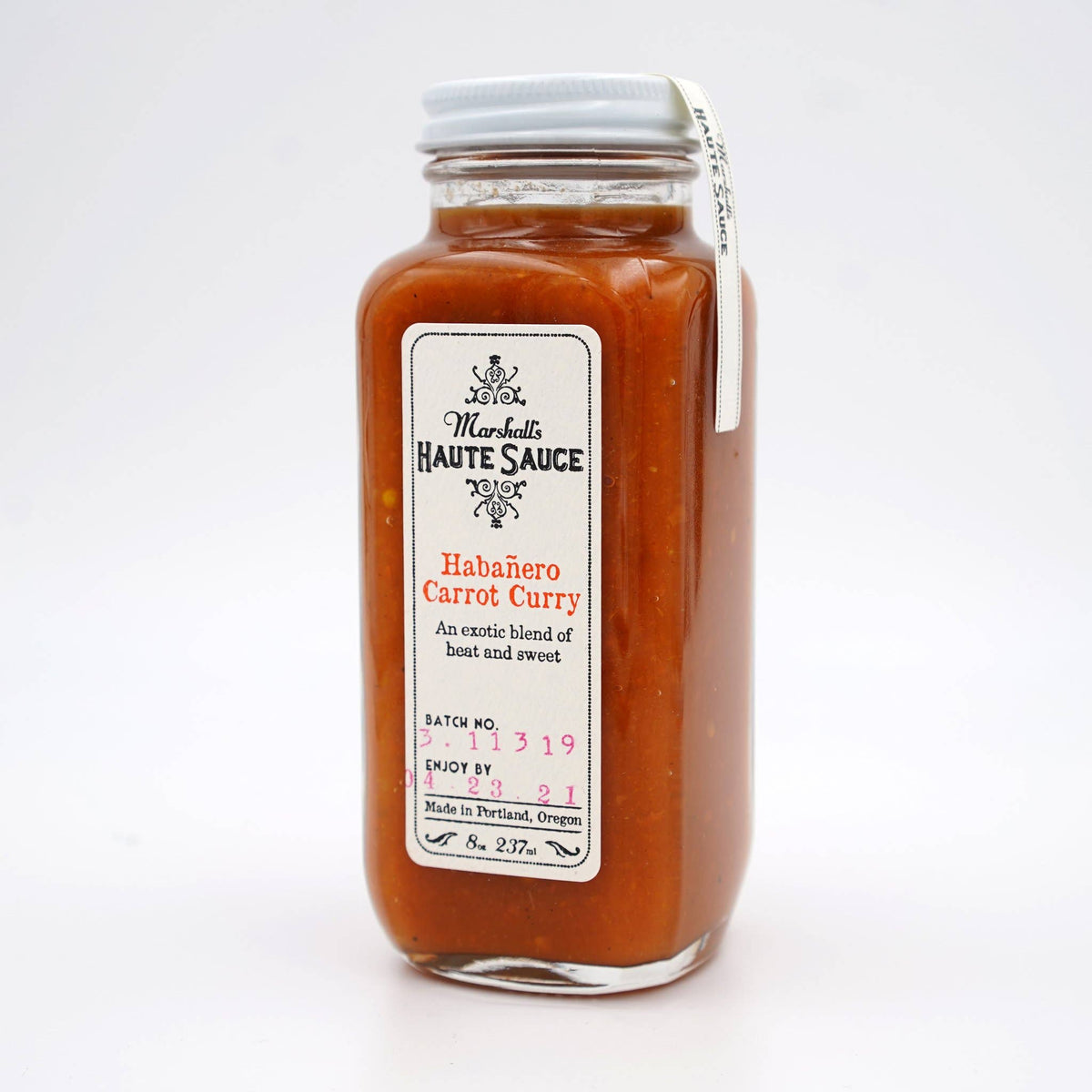 Marshall's Haute Sauce Habanero Carrot Curry Hot Sauce