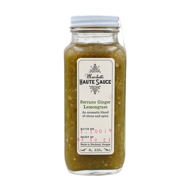 Marshall's Haute Sauce Serrano Ginger Lemongrass Sauce