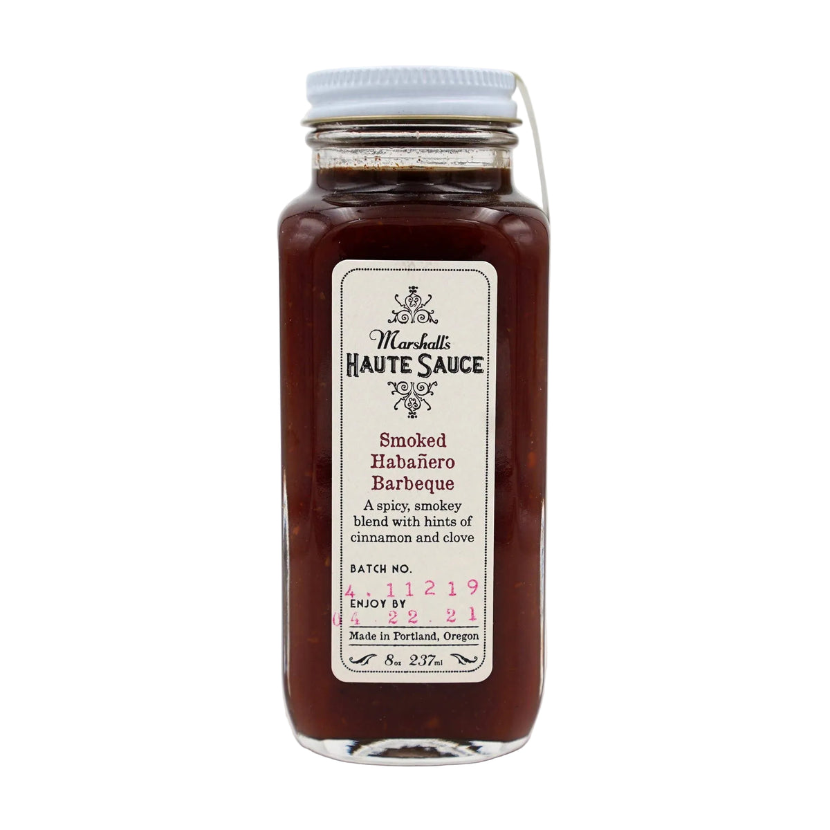 Marshall's Haute Sauce Smoked Habanero Barbeque- Best BBQ Sauce