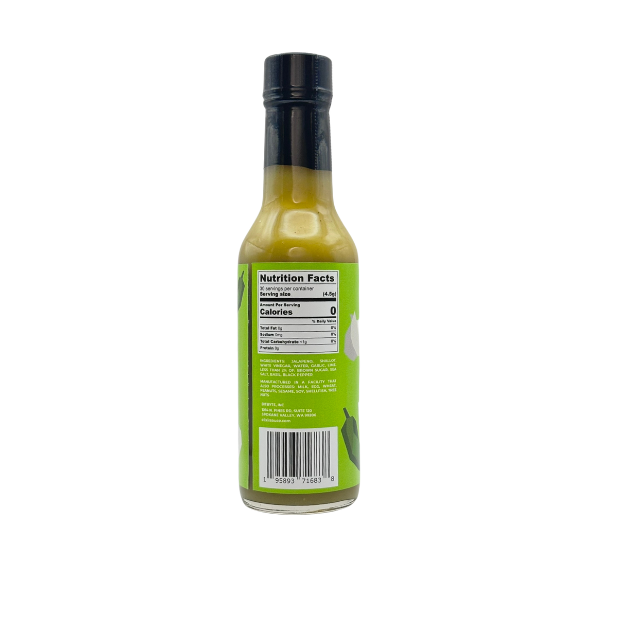 Elixir Sauce Co Garlic Jalapeño Hot Sauce