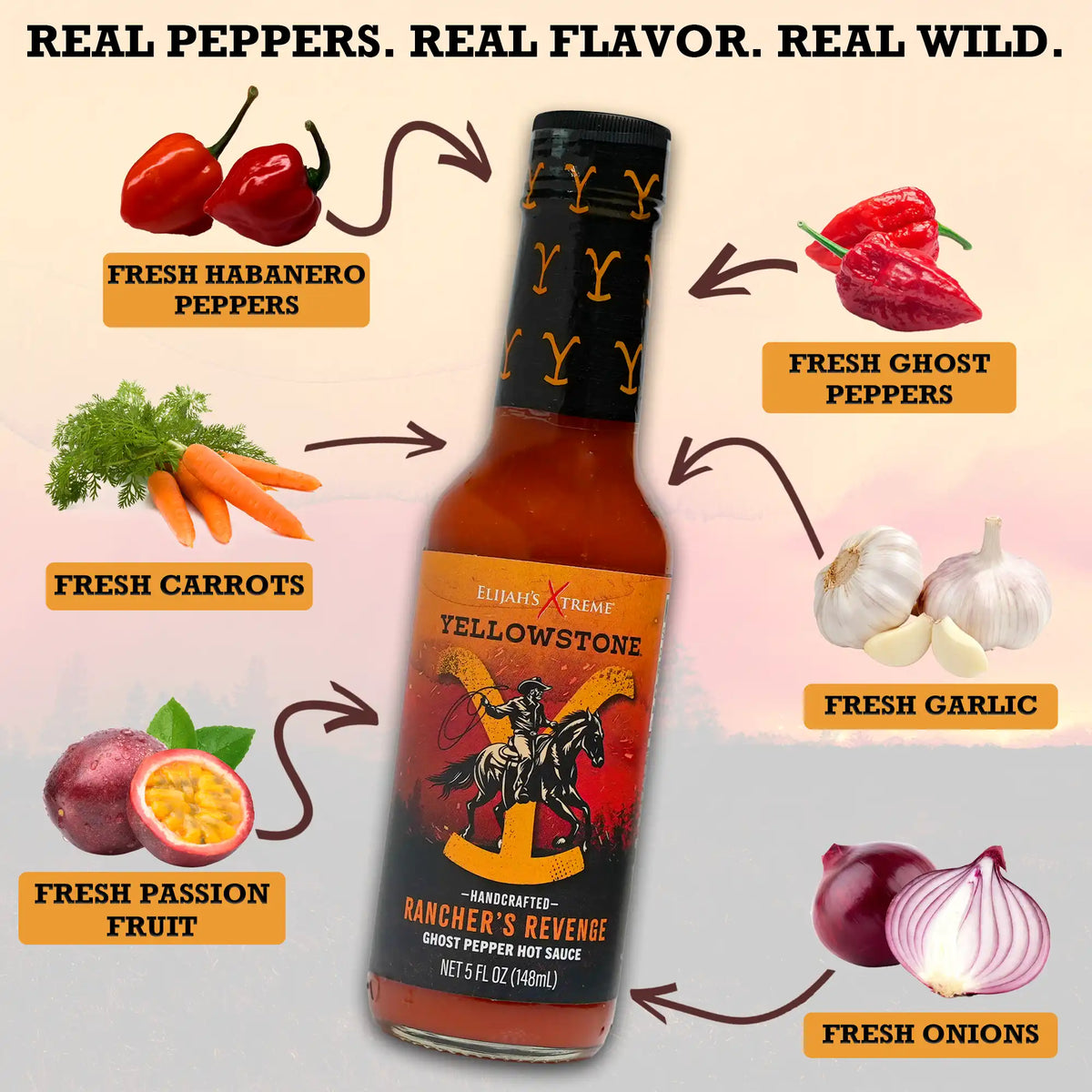 Yellowstone Ranchers Revenge - Ghost Pepper Hot Sauce