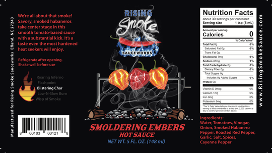 5 oz Smoldering Embers Hot Sauce (case of 12)