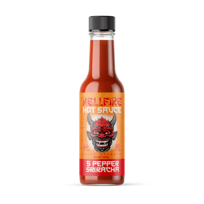 Hellfire 5-Pepper Blend Sriracha Sauce