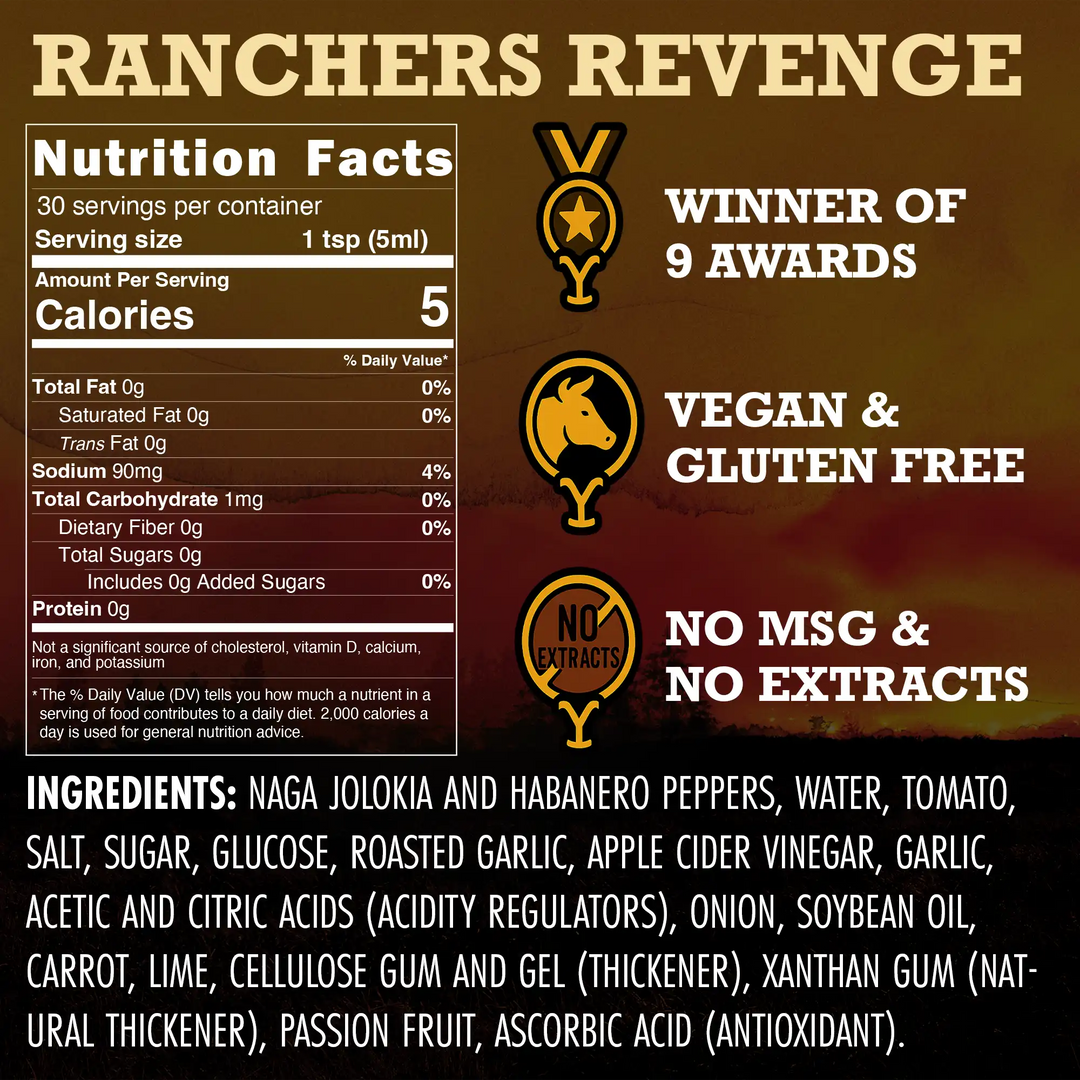 Yellowstone Ranchers Revenge - Ghost Pepper Hot Sauce