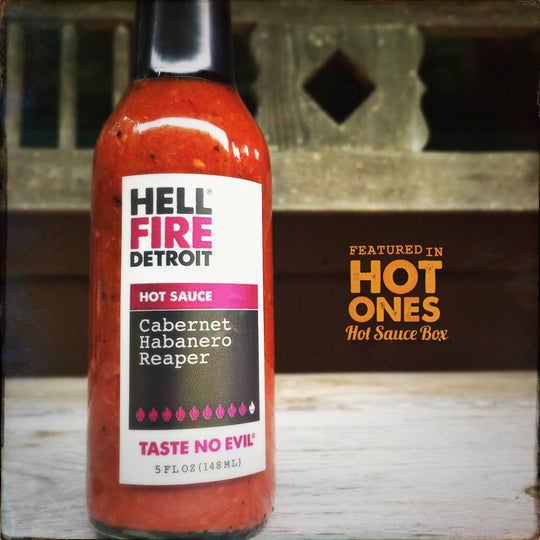 Hell Fire Detroit Cabernet Habanero Reaper Hot Sauce