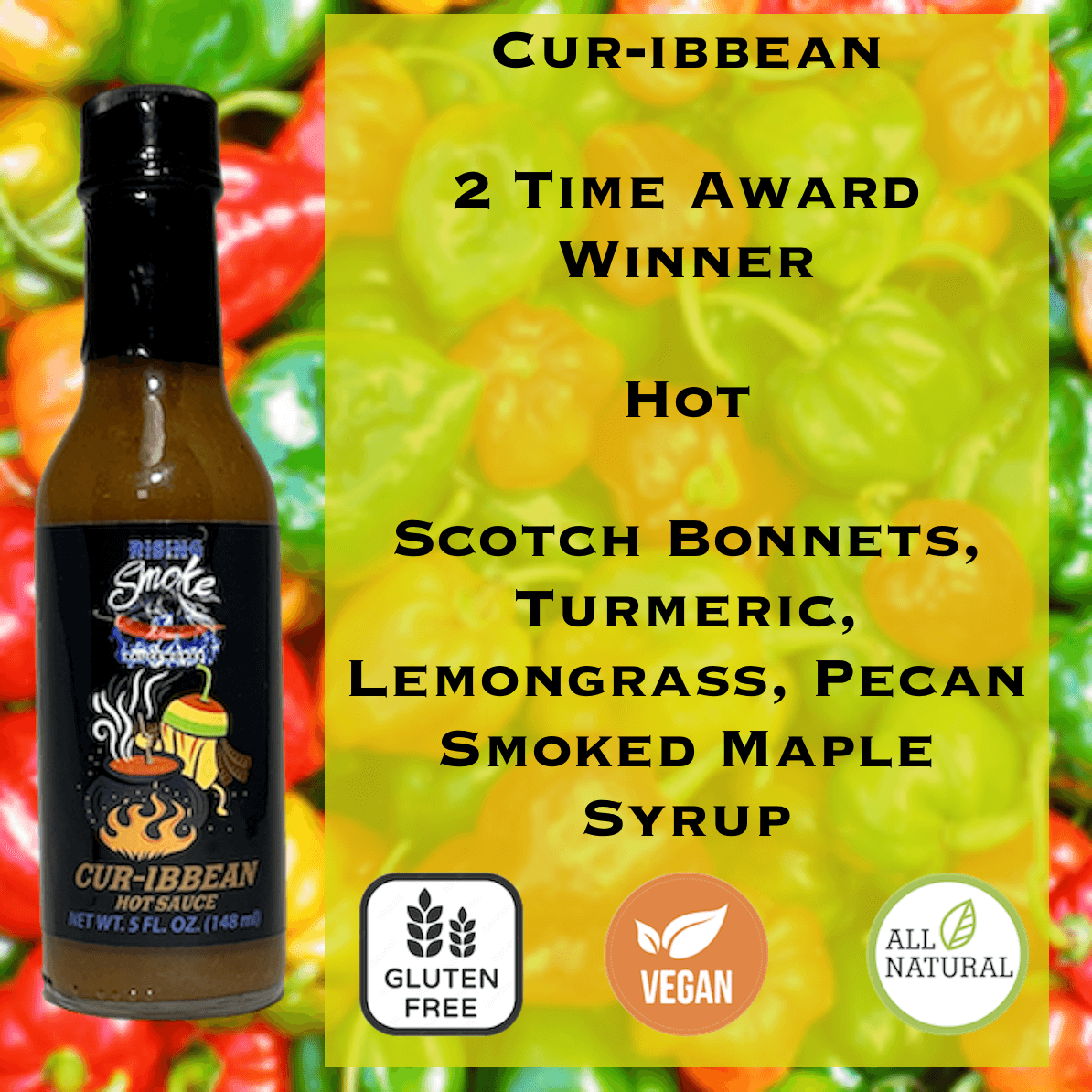 Rising Smoke Cur-ibbean Hot Sauce