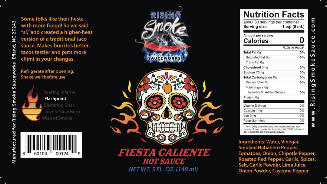 5 oz Fiesta Caliente Hot Sauce (case of 12)