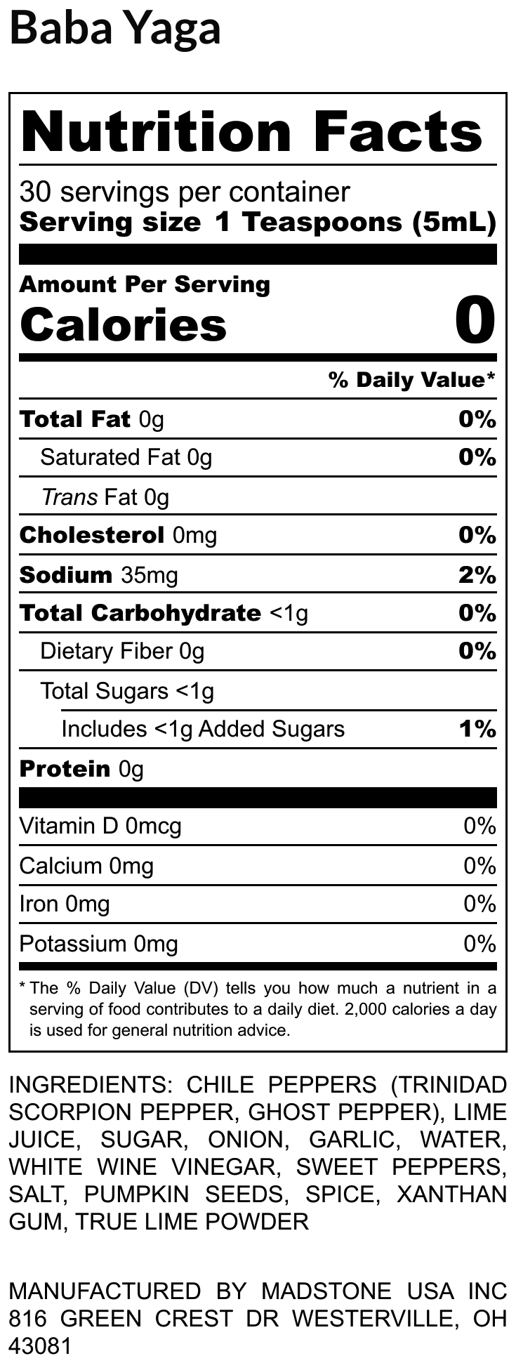 Flavor & Fire Baba Yaga Scorpion Hot Sauce