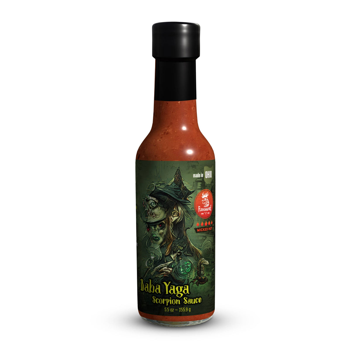 Flavor & Fire Baba Yaga Scorpion Hot Sauce