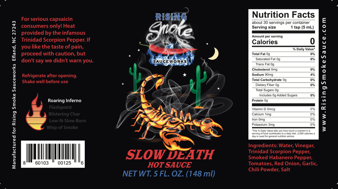 5 oz Slow Death Hot Sauce (case of 12)
