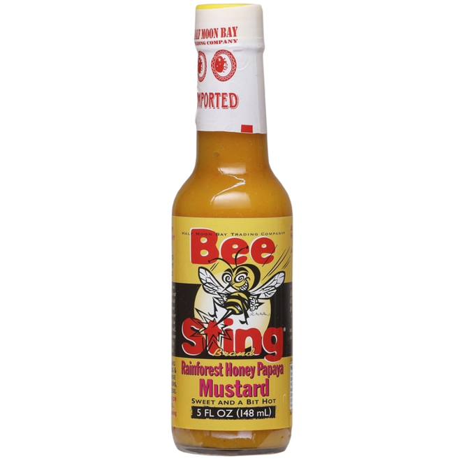 Bee Sting Rainforest Honey Papaya Mustard Hot Sauce