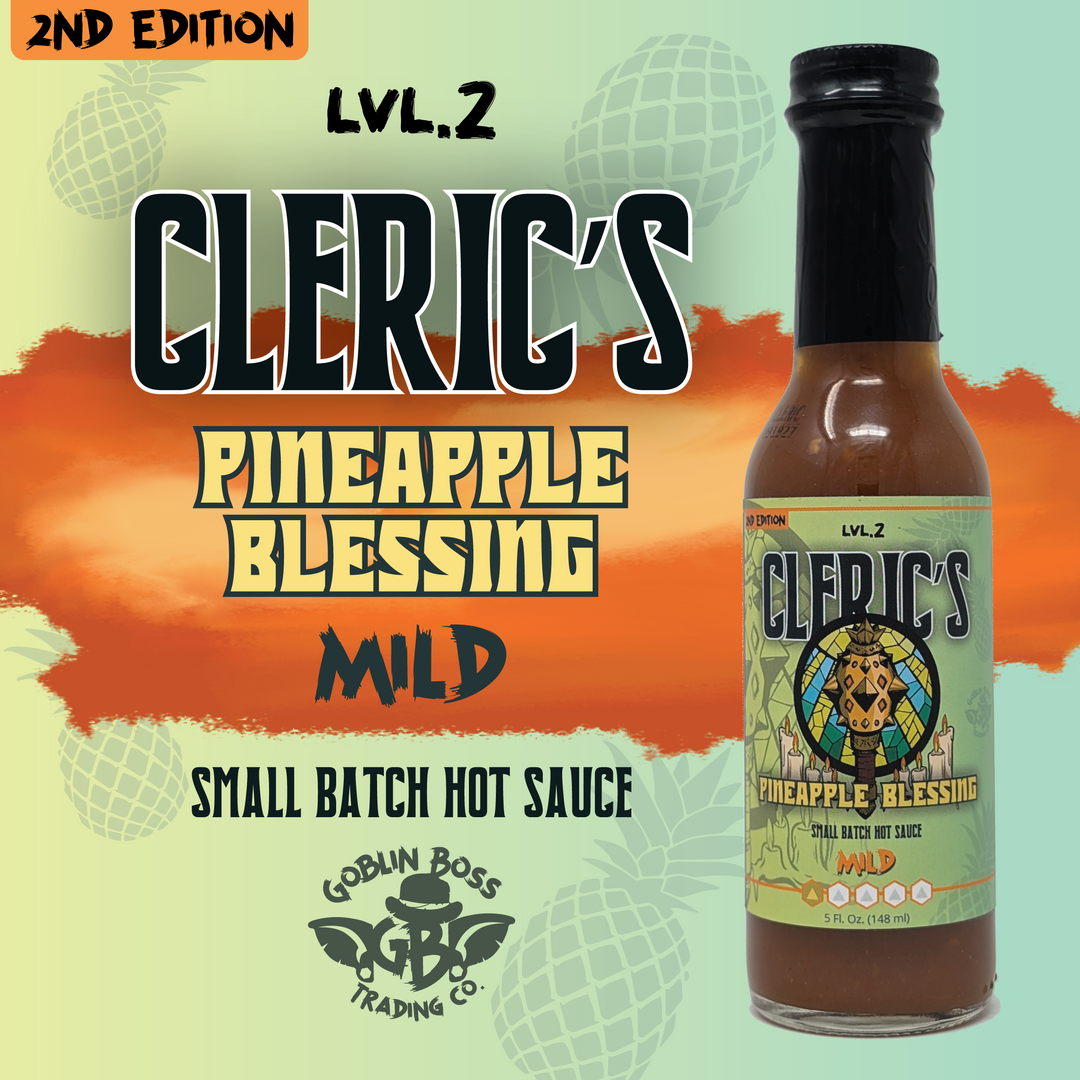 Goblin Boss Cleric’s Pineapple Blessing Hot Sauce
