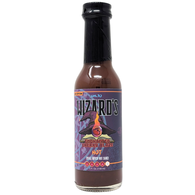 Goblin Boss Wizard's Enchanted Cherry Blaze Hot Sauce