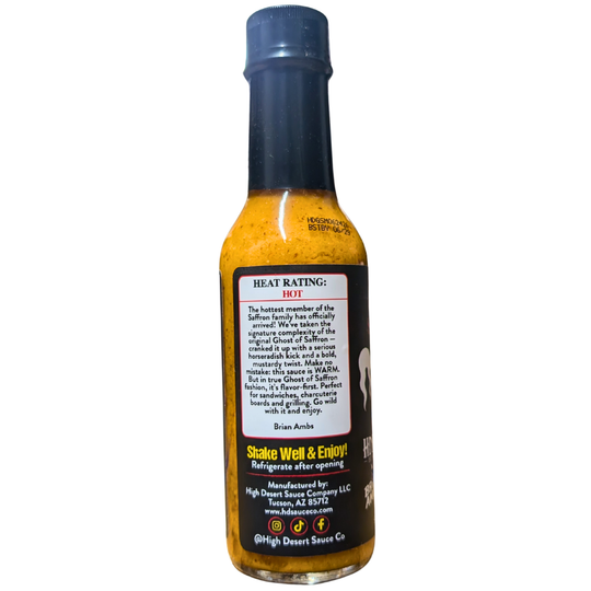 High Desert Ghost of Saffron Mustard Hot Sauce