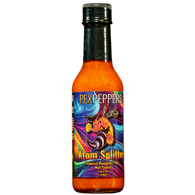 PexPeppers Atom Splitter Tropical Douglah Hot Sauce