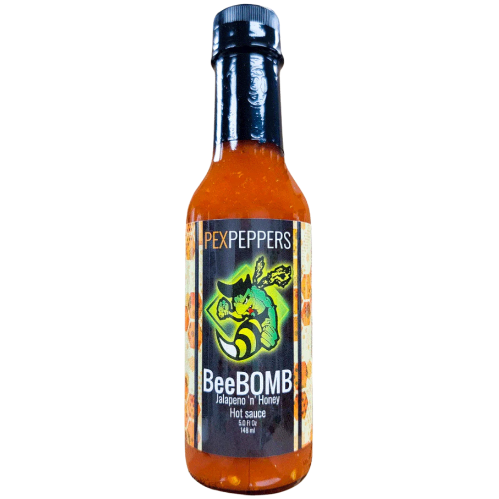 PexPeppers BeeBOMB Jalapeno Hot Sauce