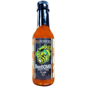 PexPeppers BeeBOMB Jalapeno Hot Sauce