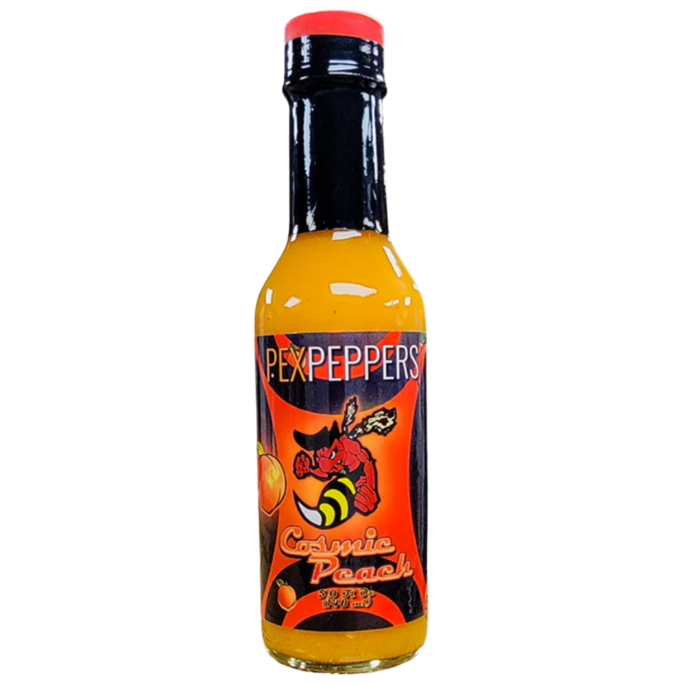 PexPeppers Cosmic Peach Hot Sauce