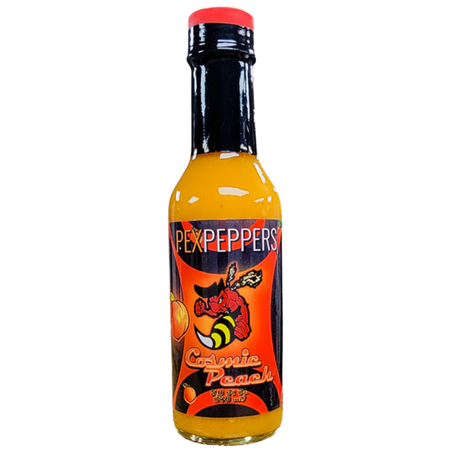 PexPeppers Cosmic Peach Hot Sauce