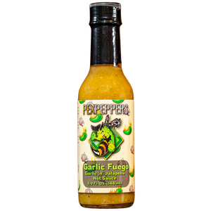 PexPeppers Garlic Fuego Hot Sauce