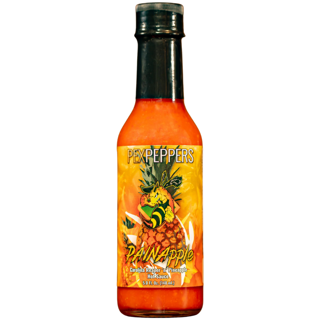 PexPeppers Painapple Carolina Reaper and Pineapple Hot Sauce