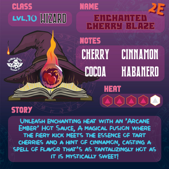 Goblin Boss Wizard’s Enchanted Cherry Blaze Hot Sauce