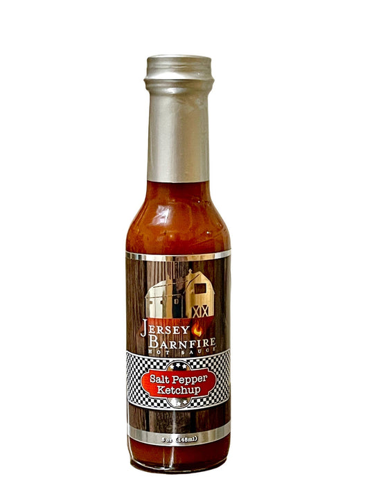 Jersey Barnfire Salt Pepper Ketchup Hot Sauce