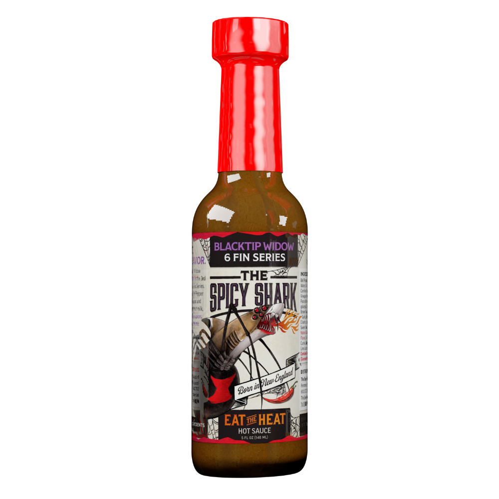 Spicy Shark Blacktip Widow - Extreme Heat 6-Fin Hot Sauce