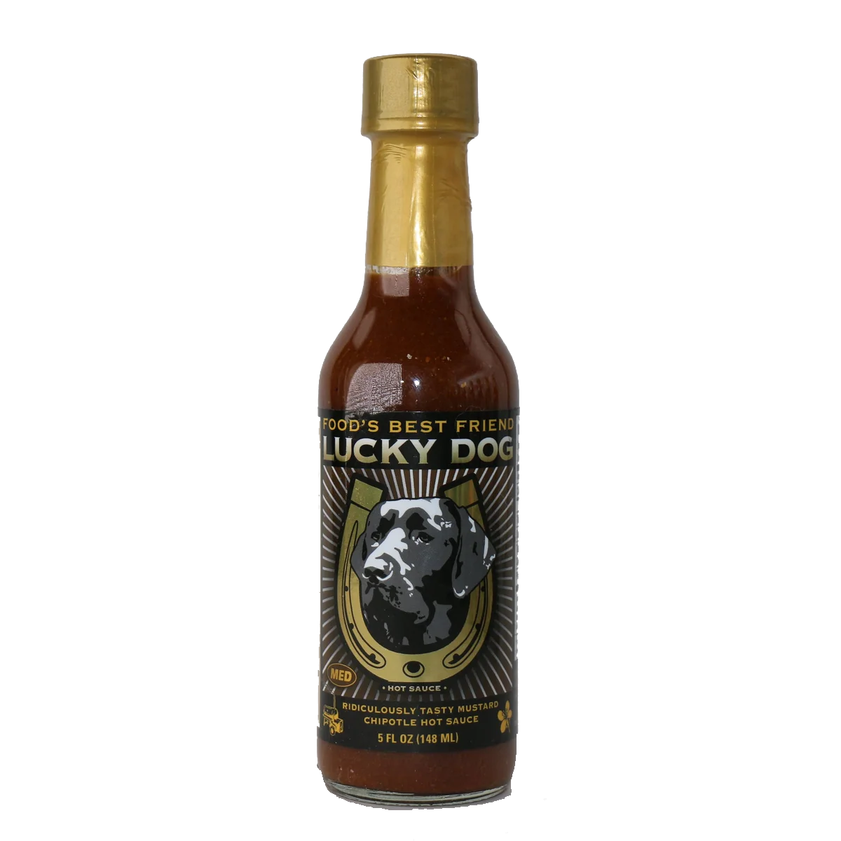 Lucky Dog Brown Label Ridiculously Tasty Mustard Chipotle Hot Sauce