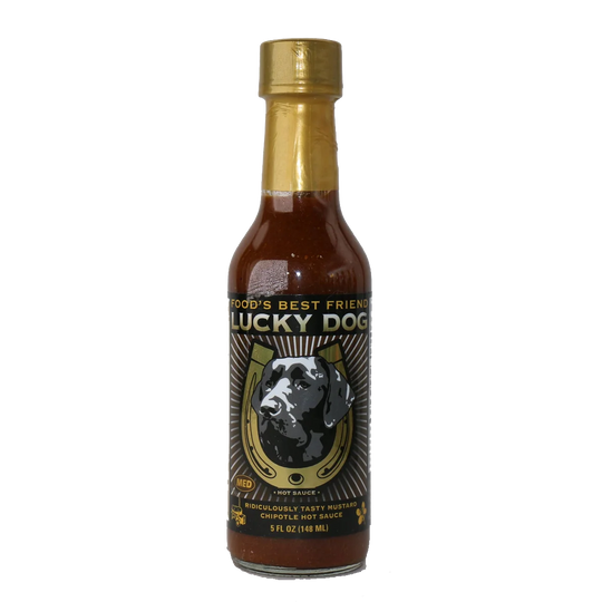 Lucky Dog Brown Label Ridiculously Tasty Mustard Chipotle Hot Sauce