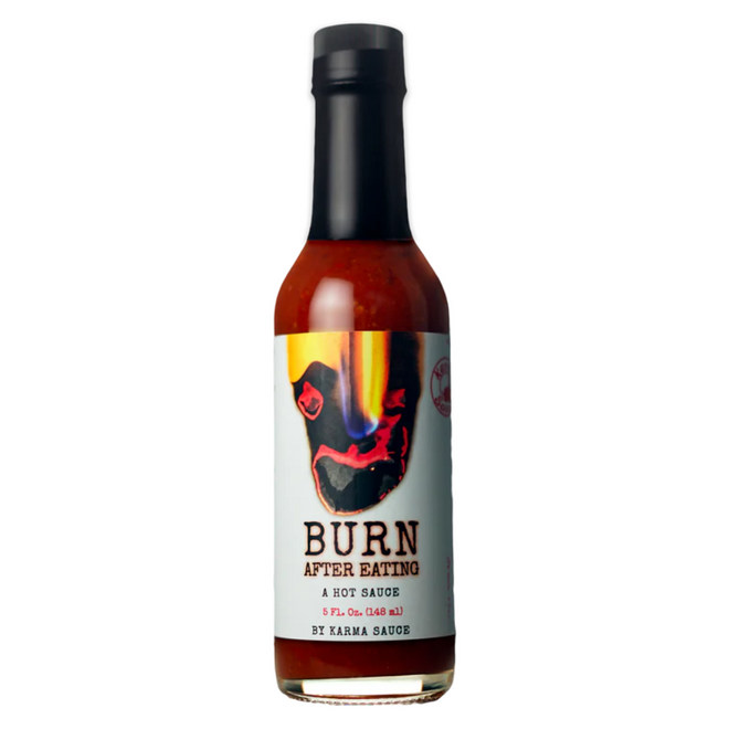 Karma Sauce Burn After Eating Hot Sauce