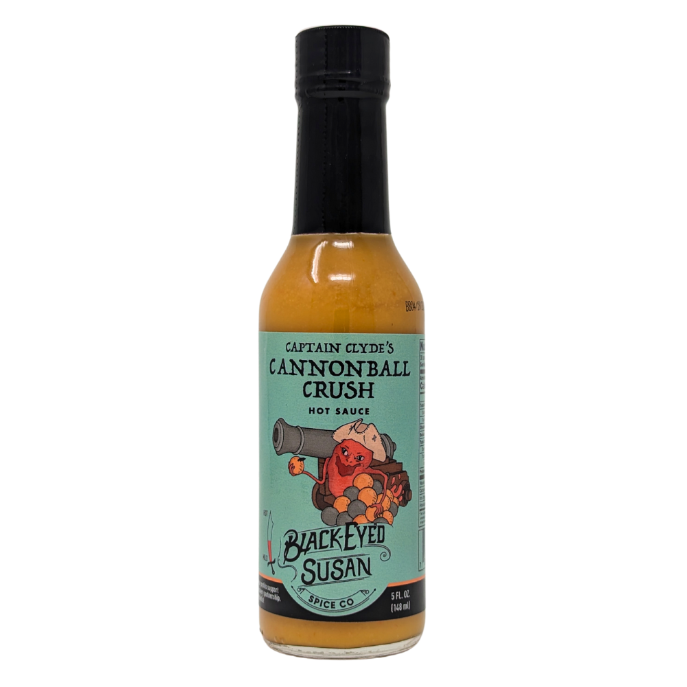 Black Eyed Susan Captain Clyde's Cannonball Crush Hot Sauce