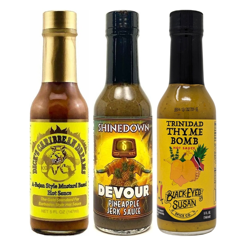 Caribbean Heat Gift Set 3-Pack: the three sauces in the set