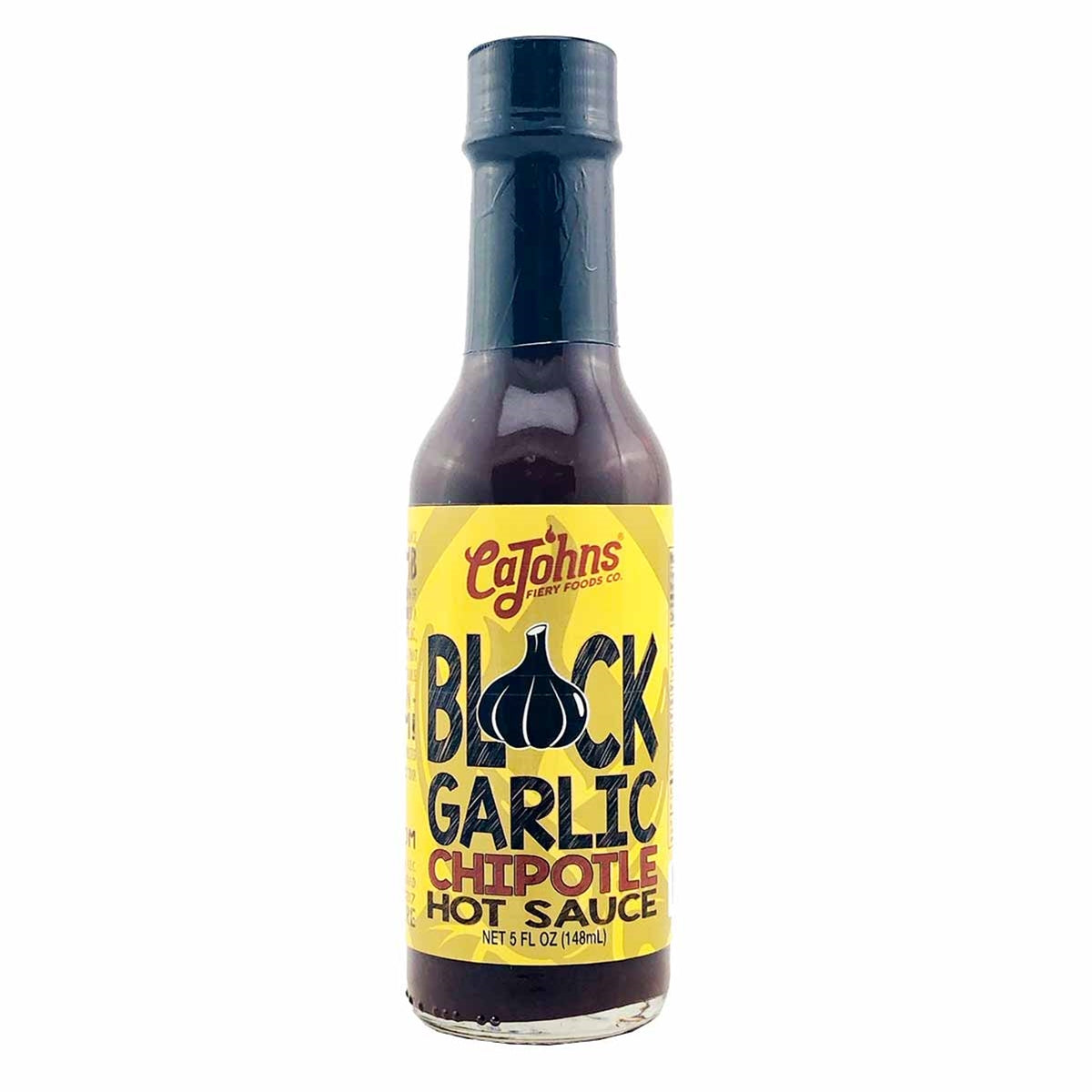 CaJohns Black Garlic Chipotle Hot Sauce SCOVILLED