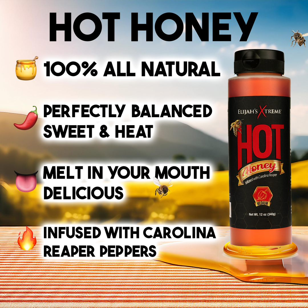 Elijah's Xtreme Hot Honey Infused with Carolina Reaper