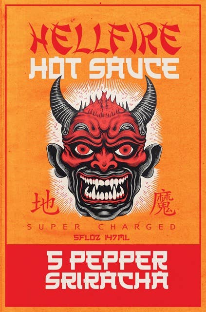 Hellfire 5-Pepper Blend Sriracha Sauce