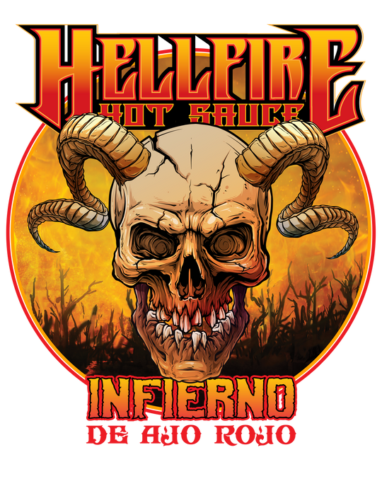 New! Infierno De Ajo Rojo Hellfire Hot Sauce