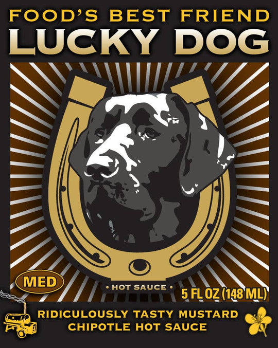 Lucky Dog Brown Label Ridiculously Tasty Mustard Chipotle Hot Sauce