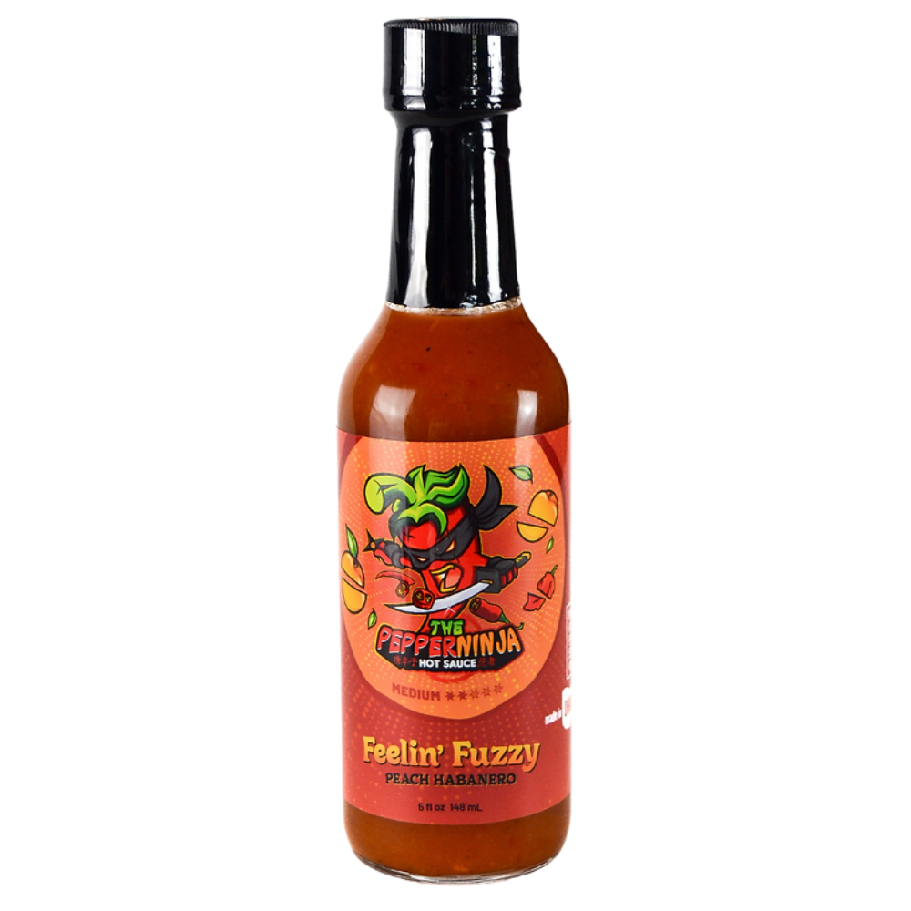 Pepper Ninja Feelin' Fuzzy Peach Habanero Hot Sauce
