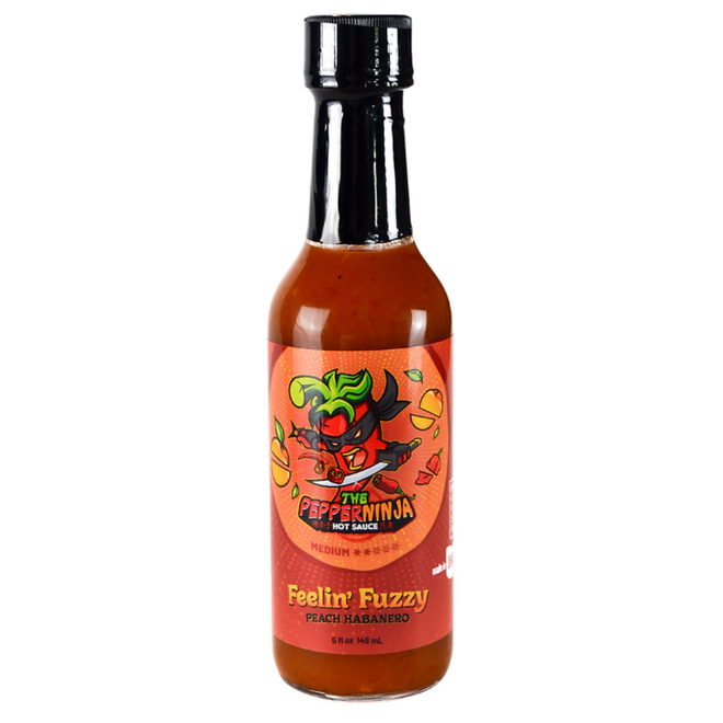 Pepper Ninja Feelin' Fuzzy Peach Habanero Hot Sauce
