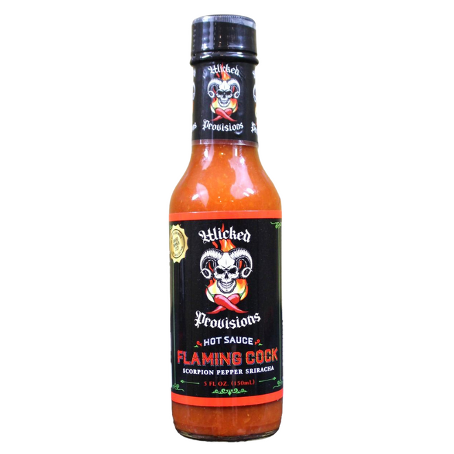 Wicked Provisions Flaming Cock Hot Sauce