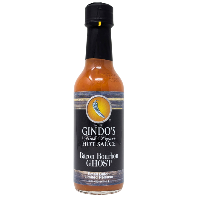 Gindo's Bacon Bourbon Ghost Hot Sauce