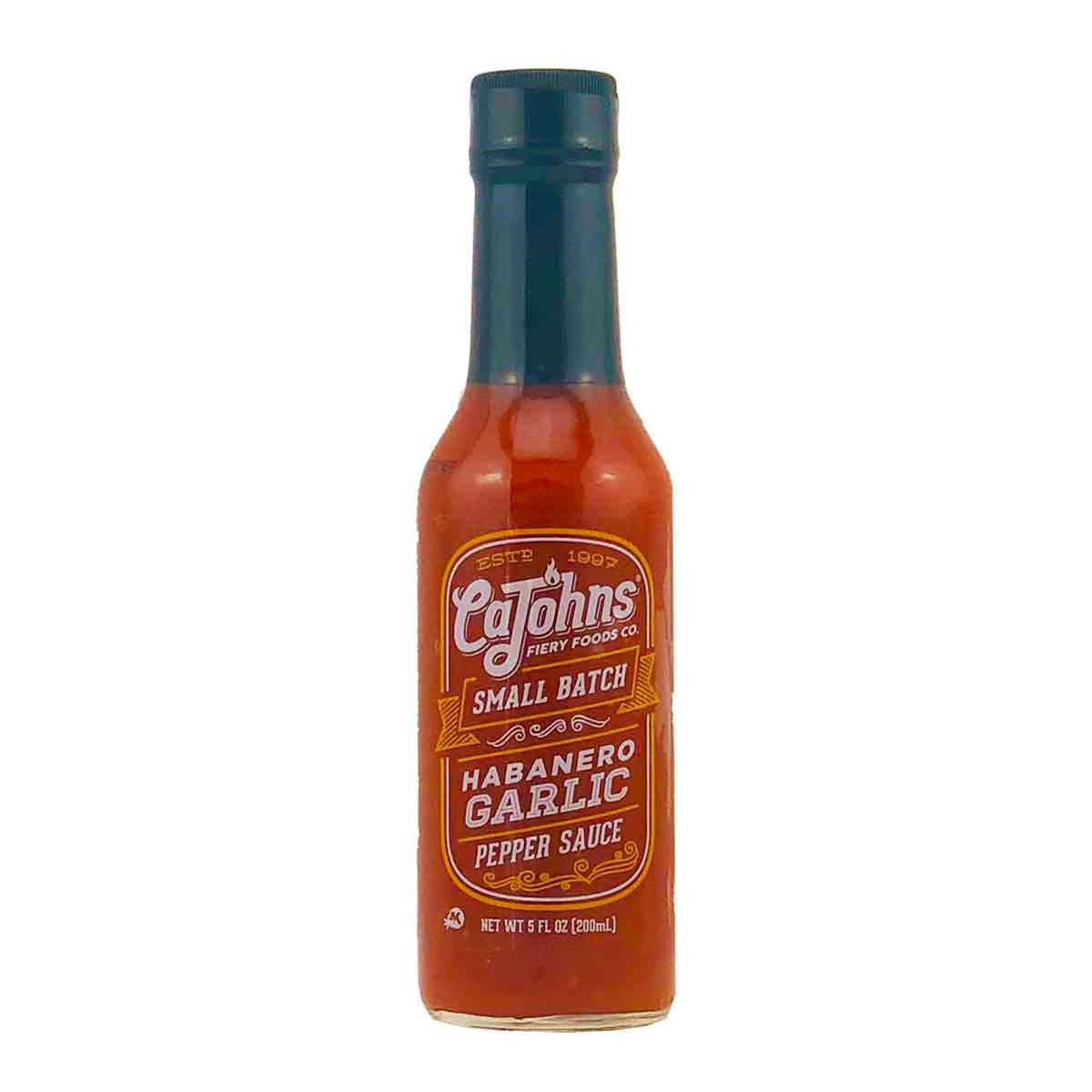 CaJohns Small Batch Garlic Habanero Hot Sauce