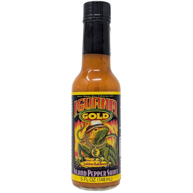 Half Moon Bay Iguana Gold Island Pepper Hot Sauce