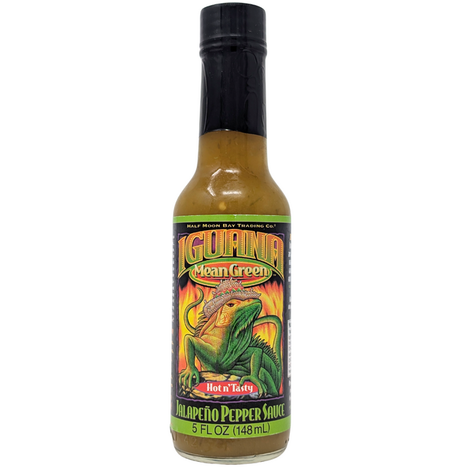 Half Moon Bay Iguana Mean Green Jalapeno Pepper Sauce
