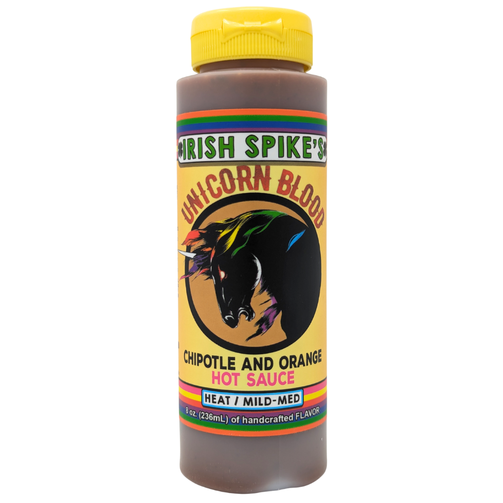 Irish Spike's Unicorn Blood Chipotle and Orange Hot Sauce
