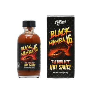 CaJohn's Black Mamba 16 - Extra Hot Chocolate Habanero Sauce with 16M SHU Extract