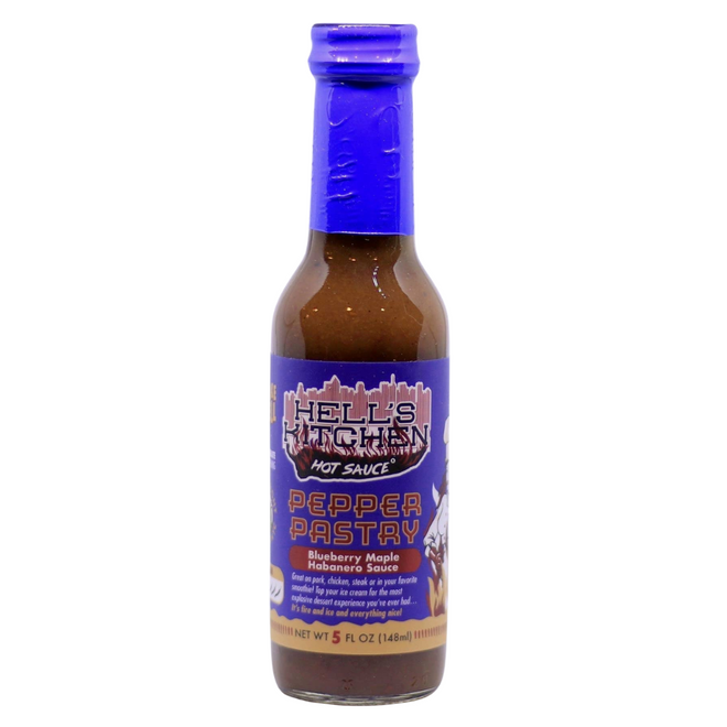 Hell's Kitchen Pepper Pastry Blueberry Maple Habanero Hot Sauce