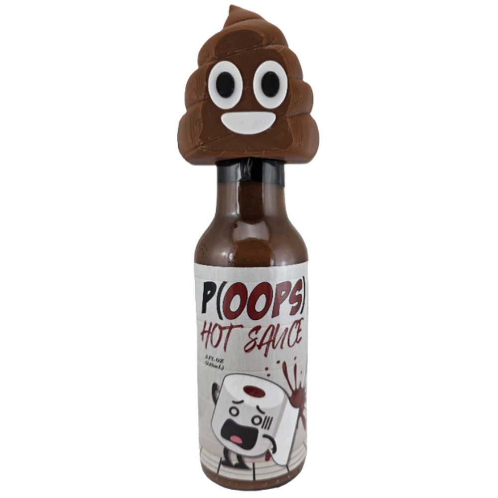 United Sauces P(OOPS) Hot Sauce with Poop Emoji